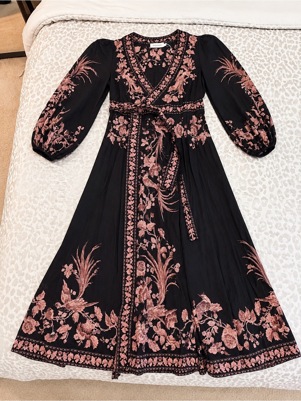 New Zimmermann Waverly Wrap Midi Dress Size 2